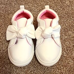 Size 9 Toddler White canvas shoes